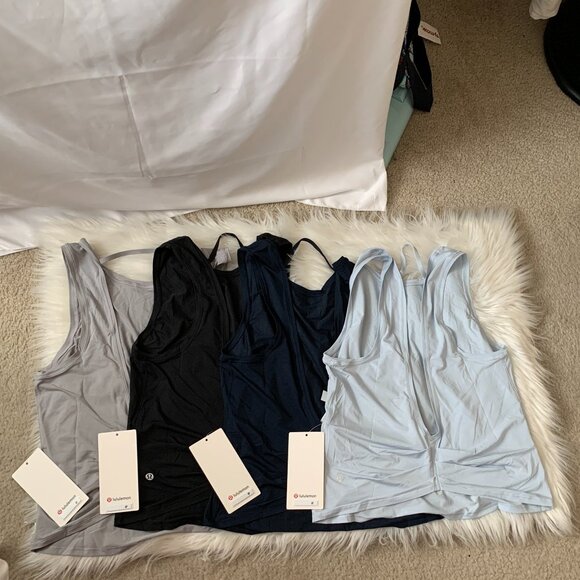 LULULEMON Deep Stretch Tank Tops SET (4 COLORS) Sz 8 - Picture 4 of 10